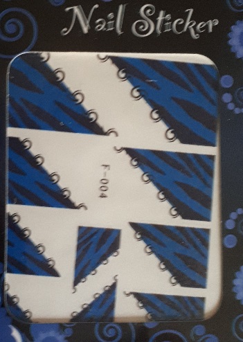 Trendy Sticker blau