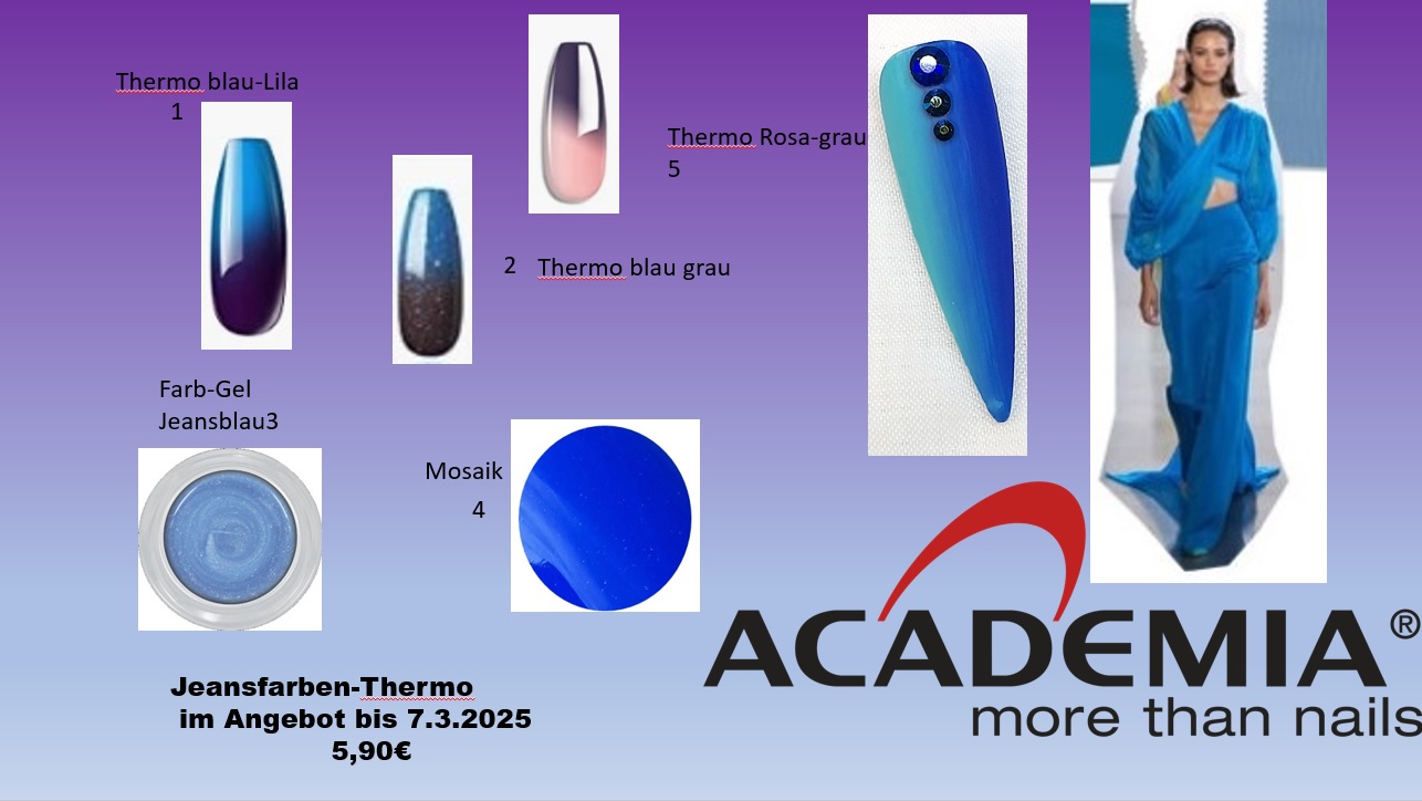 Trendy Sticker blau