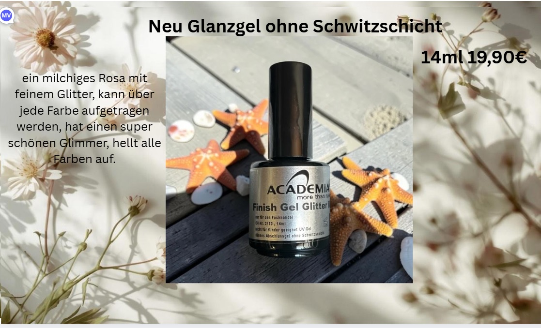 Finish Gel Glitter 15 ml